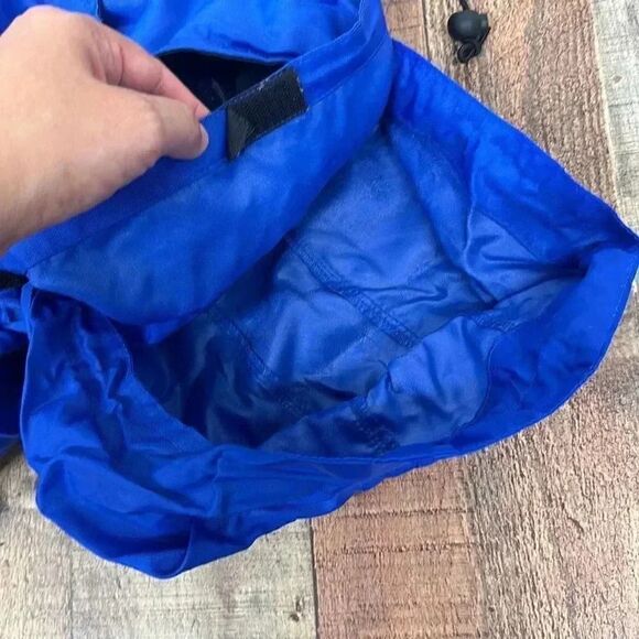 Vintage Marlboro Windbreaker Jacket Blue Full Zip Hooded Men’s - Picture 9 of 12